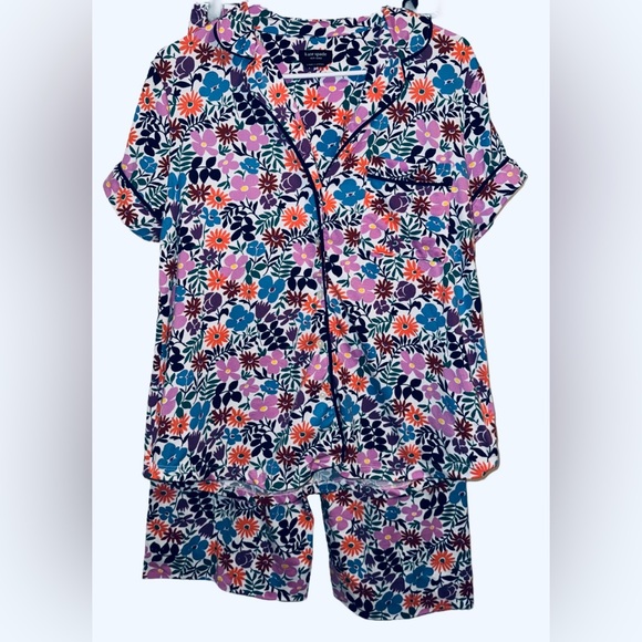 kate spade Other - Kate Spade Womens 2 Piece Pajama Set Floral Print Size Small Stretch Super Soft